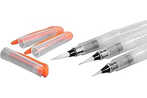 CRAFTPLAY Paint brushes | Fillable paint brushes | Pack of 3 | Refillable brush pens