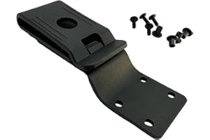 SK Wild Ones® Kydex Clip - Kydex Gürtelclip Messer - Messer Scheide Gürtel - Messer Holster Gürtel, Schwarz, Zusätzliche Tasche - Messerholster Für Gürtel - Gürtel Clip (mit 360-Grad-Schwenkhalter)