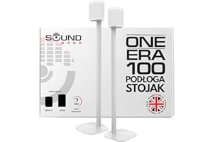 One / ERA100 Stojak na Podłogę (2szt), Biały | Kompatybilny z Sonos One, Play:1, One Gen 2, One SL | Kompatybilny z ERA 100 | Zaprojektowany przez Sound Bass UK. Zestaw podwójny