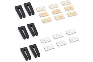 RUIMOU 1 Set Deckenventilatorblatt, selbstklebende Gewichte, Balance-Set (9 x 3 g + 6 x 5 g + 6 x Clips) für Lüfter, korrigieren unregelmäßige Bewegungen, reduzieren Lärm