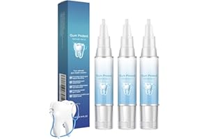 ULTELL 3Pcs Gum Protect Repair Gels,Teeth Repair Gel,Bleaching Zähne Gel,Teeth Whitening Pen,Tiefenreinigung Des Zahnfleischs,Bekämpft Zahnfleischrückgang mit Peppermint-Ext.Weiße Zähne&gesundes Zahnfleisch