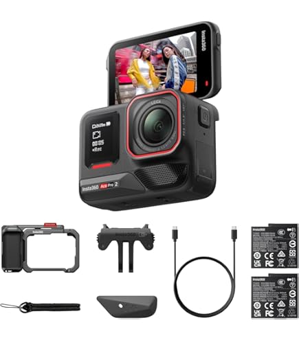 Custodia Rigida EVA Per Insta360 Ace Pro / Ace – Protezione Antiurto Con Vano Obiettivo Rialzato – Pratica Borsa Da Viaggio Nera