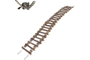 BEUFEE Escalera Para Animales Pequeños, Productos Para Mascotas, Escalera Para Pájaros, Escalera Para Subir Mascotas, Escalera Para Pájaros Para Jaula Para Loros(40cm)