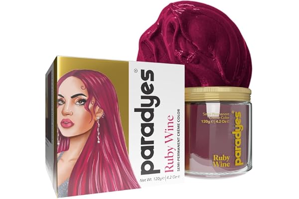 Paradyes Top-up Semi-permanent Ruby Wine DIY Conditioner Based Hair Colour, 120 gm