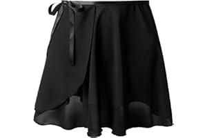 Tancefair Jupe de ballet pour filles Jupe de danse à enfiler avec ceinture élastique pour filles et femmes