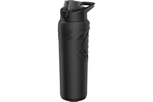 Under Armour Bottiglia d'acqua isolata in acciaio inox, moschettone a prova di perdite, per bambini e adulti, tutti gli sport, palestra, 680 ml