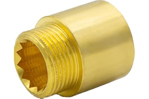 VARIOSAN Rallonge de robinet 16867, 3/4" x 15 mm, en laiton, convient à l'eau potable, conforme à la norme DIN 3523