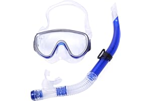 FLOTRUTE Masque de Plongée, Masque Tuba Adulte, Le Masque Plongee étanche est en Verre Trempé, Anti-buée et étanche, équipé d'un Tube de Respiration sèche de Haute Qualité à Canaux pour Adultes