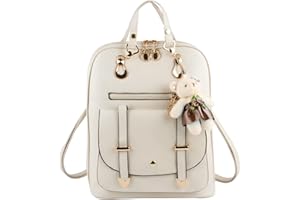 Syrads Donne Zaino Borse Ragazze Carino Borse a Tracolla Viaggio Borsa Messenger Zaino,Bianco