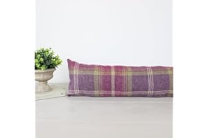 HARRISON CROPPER Balmoral Amethyst Tartan Draught Excluder