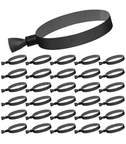 Lot De 30 Bracelets En Tissu Ajustables Pour événements - Idéal Fêtes, Mariages, Concerts (Couleur Bleu)