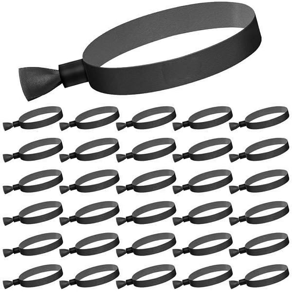 Braccialetti Di Ingresso Per Eventi - 50 Pezzi, Tessuto Impermeabile, Chiusura Di Sicurezza, 17x1.6 Cm