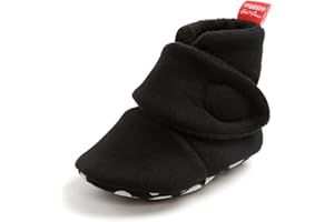 MK MATT KEELY Matt Keely Baby Boys Girls Anti-Slip Soft Sole Slipper Booties Infant Crib Shoes Crawler Warm Winter Boots with Fleece Lining