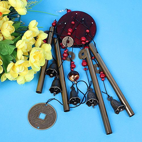 Zeig mir das geld: traditionelle chinesische erstaunlich 4 – 5 glasen holzsockel bronze windspiel glücklich Reichtum Glockenspiele - 5