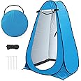 riggoo Camping Toilet Tent Pop Up, Outdoor Shower Changing Tent, Portable Pop Up Toilet Tent Privacy Tent for Hiking Beach(UV 40+)