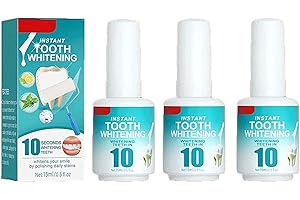 QKLOVNI Tooth Polish Uptight Instant Teeth Whitening Paint, rimozione di macchie e alitosi pulizia orale, 15 ml (3 pezzi)