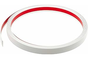 FENSTER-HAMMER Fensterleiste Flachprofil PVC selbstklebend 20mm breit 10m lang Abdeckleiste