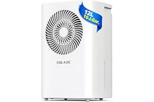 COLAZE Luftentfeuchter 12L/24h Luftentfeuchter Elektrisch Geeignet für Raumgrößen 120m³(30m²) Entfeuchter mit Automatischer Abtauung&Wasserfüllstand Warn Raumentfeuchter unter 36dB für Wohnung Keller