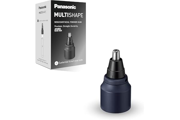 Panasonic MULTISHAPE - système modulaire de soins corps, cheveux et visage - ER-CNT1 : Tête tondeuse de précision pour nez, oreilles et visage, Noir