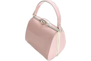 LeahWard Patent Clutch Bag, Women's Top Handle Clutch Bag, Chain Strap Cross Body Bag, Handbag Wedding Evening Bags 16688