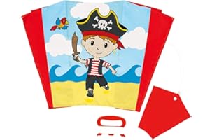 Wolkenstürmer Cerf-Volant pour Enfants Sled Jack - Cerf-Volant 1 Ligne sans bâtons