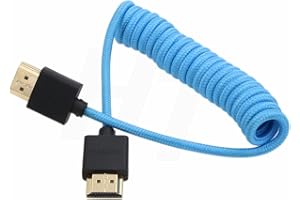 HangTon HDMI 4K 120p 8K 30p, kabel pleciony do Atomos, Portkeys, Feelworld, Blackmagic, monitor, Z CAM, Sony, Canon R5, Nikona, kamery, typ A, HDMI 2.1