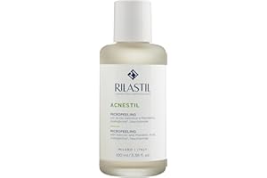 Rilastil Acnestil Micropeeling, Peeling Intensivo Viso con Acido Salicilico, Lozione Esfoliante Antimperfezioni e Purificante, per Pelli Impure con Tendenza Acneica, Confezione da 100 ml