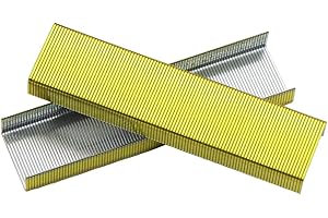 AXEWOODZ 4000 punti in oro giallo standard 1/4 di pollice lunghezza 26/6 punti per cucitrice da scrivania standard, 100 punti per striscia graffette senza marmellata, 4 scatole da 1000 punti