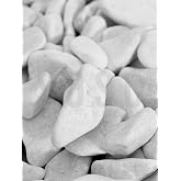 SOSC Natural Beyaz Dolomit Dekoratif &Ccedil;akıl Taşı, 2-4 cm, 3 kg, İ&ccedil; ve Dış Mekan Peyzaj i&ccedil;in