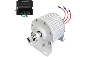 HENGJINGTR Générateur d'aimant Permanent 12000w sans engrenage, 750 TR/Min AC CC Power Magnetic Dynamo Water Turbine Hydro Alternateur (12V-220V)