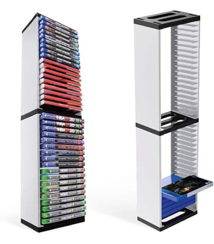Supporto Per Giochi PS5 Da 12 Dischi - Torre Di Stoccaggio In ABS, Design Compatto Per Organizzare La Tua Collezione - Foto 9