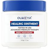 OUKEYA Healing Ointment, Repair Ointment, Repair Balm, For Dry, Cracked and Irritated Skin, Suitable for Face, Lips and Body,