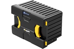 BougeRV Stazione di alimentazione portatile, batteria rimovibile da 173Wh per frigorifero a doppia zona CR 12V, compatibile con CR35/45/55 (adattatore non incluso)