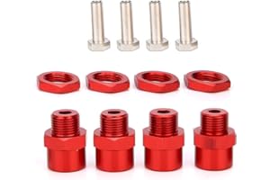 VGEBY Adaptadores de Cubo Hexagonal para Coche RC, Adaptador de conversión Hexagonal de Rueda de 12 mm a 17 mm para Coche Sakura D4 HSP 94123 1/10