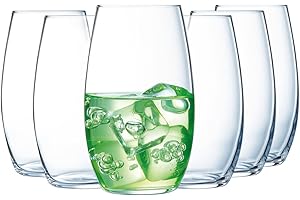 Chef & Sommelier - Collection Primary - 6 gobelets 40 cL en Cristallin - Moderne et élégant verre à eau et à soda - Résistance hors norme - Transparence absolue Q6356
