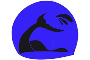 Lin's Liliana Cuffia da nuoto per uomo e donna, in silicone impermeabile di alta qualità, unisex, comoda vestibilità