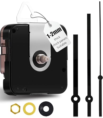 Movimento Orologio Da Parete Quartz | Meccanismo Sostituzione | 3 Lunghezze Albero | Senza Lancette - Foto 5