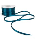 Nastro Doppio Raso Furlanis 16 Mm X 50 M – Colore Ottanio, Tessuto Italiano Di Alta Qualità Per Bomboniere E Decorazioni - 4