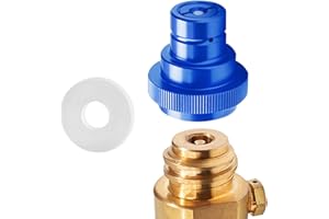 JKUSS CO2 Quick Connect QC, CO2 Adattatore Rapido Compatibile con Gasatore d'acqua SodaStream Duo, Art, Terra, 425g 60L Filettatura trapezoidale TR21-4 - Blu