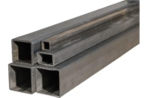 EVEK Tube carré en acier - 1 m - Profil creux en acier - 40 x 40 x 3 mm