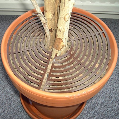 Safetots Plant Pot Soil Guard Brown