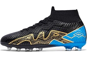 BINBINNIAO Zapatillas de Fútbol de Entrenamiento Al Aire Libre Zapatillas de Fútbol Botas de Fútbol de los Hombres de la Parte Superior de la Espiga