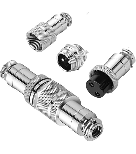 Luftfahrtstecker GX20-5P – 3 Sets, Metall, Männlich/weiblich, Für Elektronik & Automatisierung
