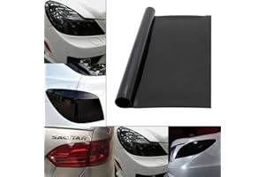 kefflum De Voiture Film Autocollant Teinte Feux Arriere Film Phare Noir 200 * 40cm