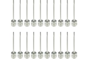 SYOLEE 20 Pack Ball Pump Needles Stainless Steel Inflator Needle for Sports Soccer Basketball Football Rugby