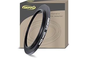 AMOPOFO 55mm Lens to 82mm Camera Filter Ring,55mm-82mm Step Up Ring For Filters,Made Of CNC Machined aluminum.for 82mm UV,ND,CPL Camera Filter accessories