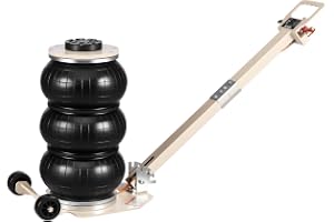 VEVOR Pneumatisk vagndomkraft pneumatisk domkraft med 6 stålrör och justerbart handtag, 140–450 mm lyfthöjd, snabblyft, tr