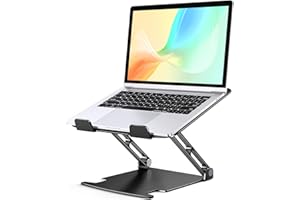Glangeh Soporte Portatil Mesa Estable, Aleación de Aluminio Elevador Portatil con Ergonómico Altura Ajustable,Refrigeración Laptop Stand Compatible con MacBook Air/Pro Lenovo y Tabletas 10-16”