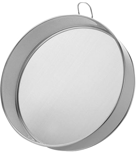 Tamis Farine 20cm 60 Mesh - Acier Inoxydable, Anneau Suspension, Pour Pâtisserie Et Cuisine