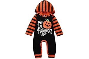 Hifot Halloween Costume Pumpkin Children, Baby Pumpkin Costume Romper Newborn Halloween Costume Girls Boys Fancy Dress Costume Baby